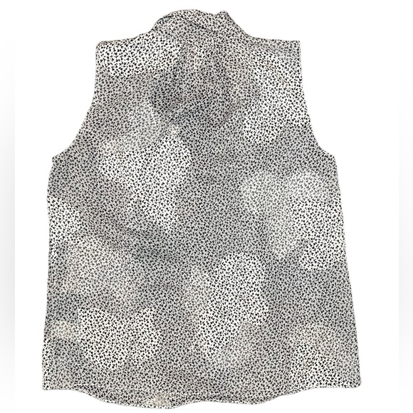 ⚡️SOLD⚡️Rebecca Taylor Silk Floral Sleeveless Tank Top Gray White Blouse - Picture 6 of 16